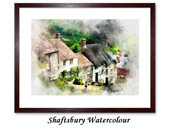 Shaftsbury Watercolour Framed Print